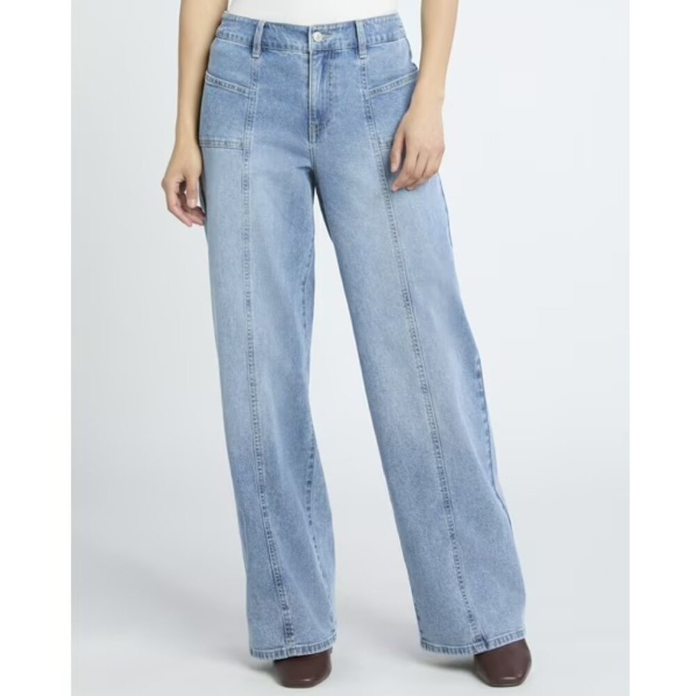 Madden NYC Women’s Mid-Rise Loose Fitted Jeans size small